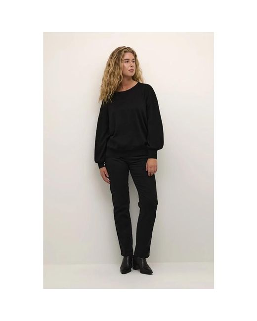 Kaffe Black Round-Neck Knitwear
