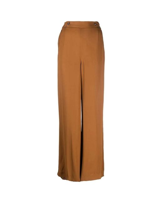 Pantalones marrones moda mujer Fabiana Filippi de color Brown