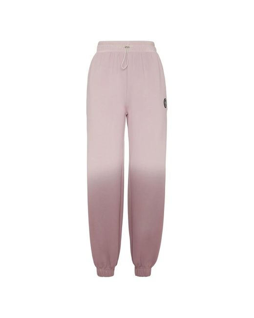 Philipp Plein Fitness ,Paars ,Katoen Oversize Jogging Pants Degrade in het Purple