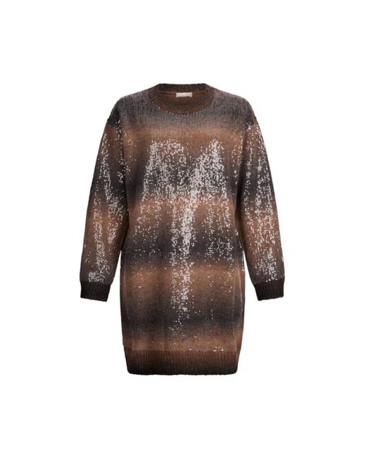 Liu Jo Brown Knitted Dresses