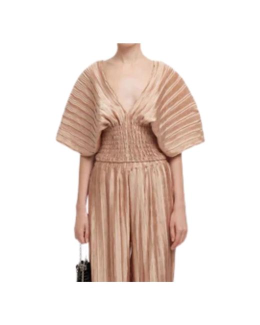 Blouses WEILI ZHENG de color Brown