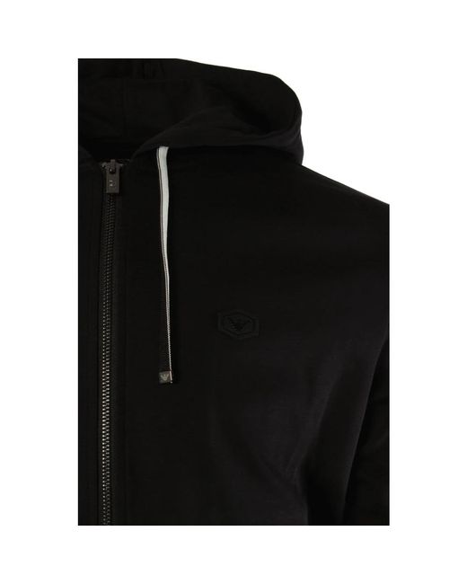 Armani Black Zip-Throughs for men
