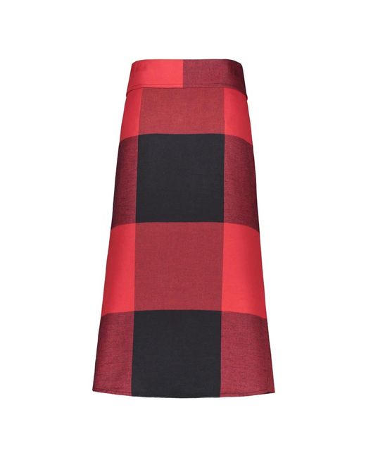 Maxi Skirts di Moschino in Red