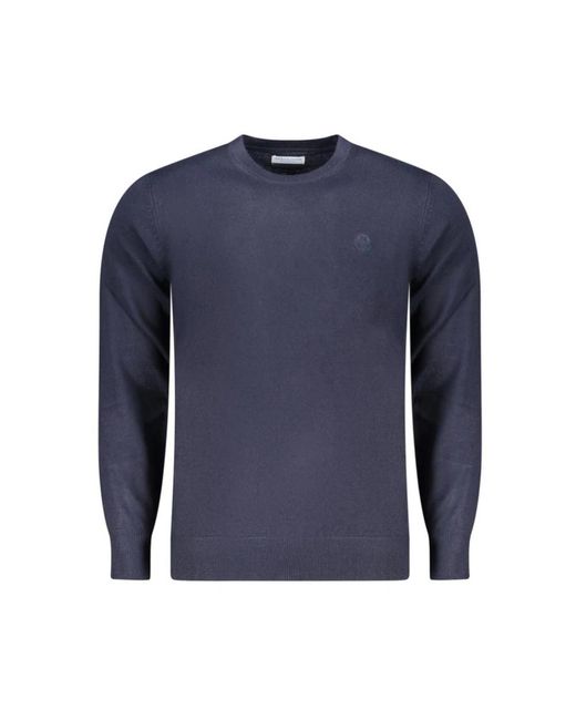 North Sails Blue Round-Neck Knitwear for men