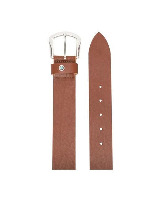 Dondup Brauner Ledergürtel Mit Steindetail in Brown für Herren