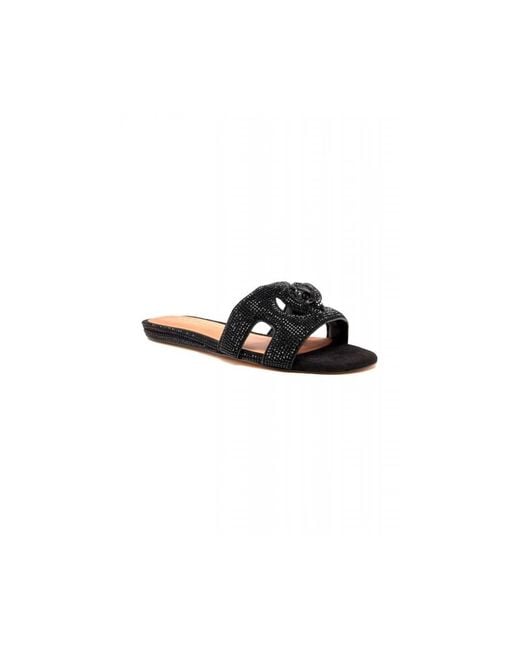 Kurt Geiger Black Sliders