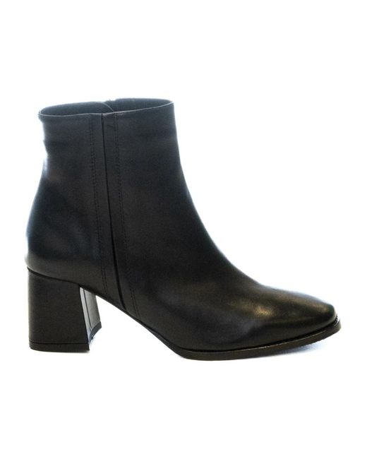Albano Black Heeled Boots