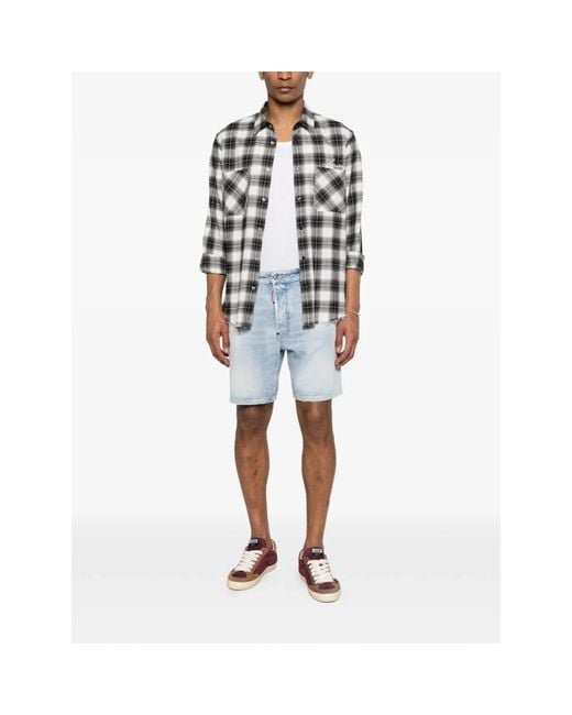 DSquared² Blue Denim Shorts for men