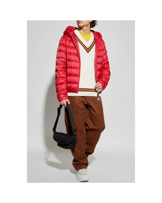 Down Jackets Moncler de hombre de color Red