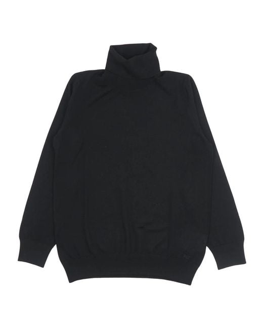Fay Black Turtlenecks