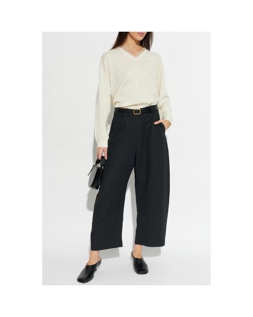 Fabiana Filippi White V-Neck Knitwear