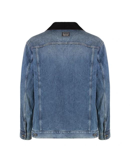 Dolce & Gabbana Denim Jacket in het Blue