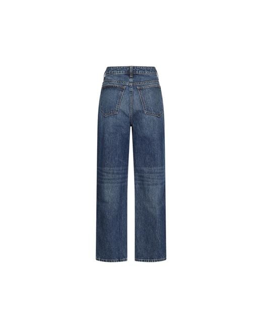 Khaite Blue Straight Jeans