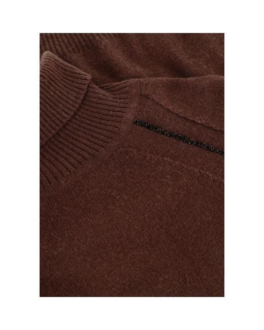 Silvian Heach Brown Brauner Rollkragenpullover