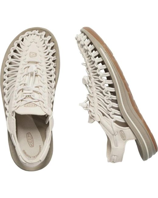 Flat Sandals Keen de color Metallic