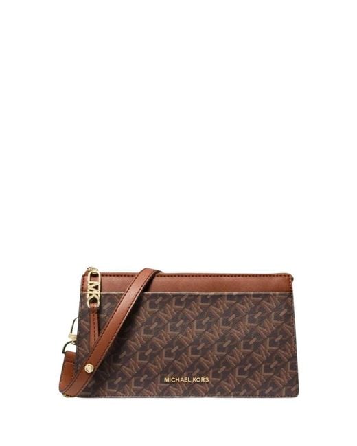 Borsa a tracolla grande convertibile di Michael Kors in Brown