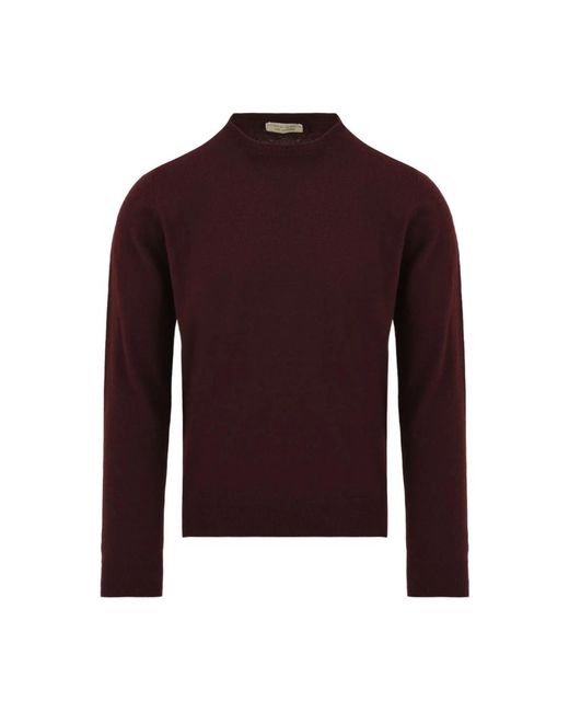 FILIPPO DE LAURENTIIS Purple Round-Neck Knitwear for men