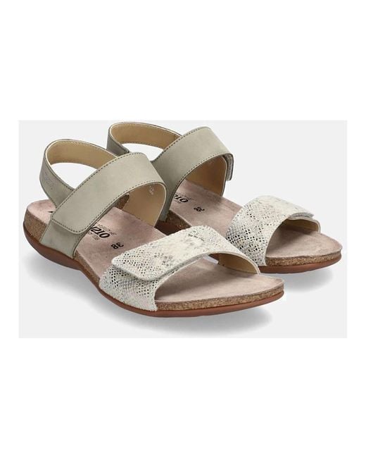 Mephisto Green Flat Sandals