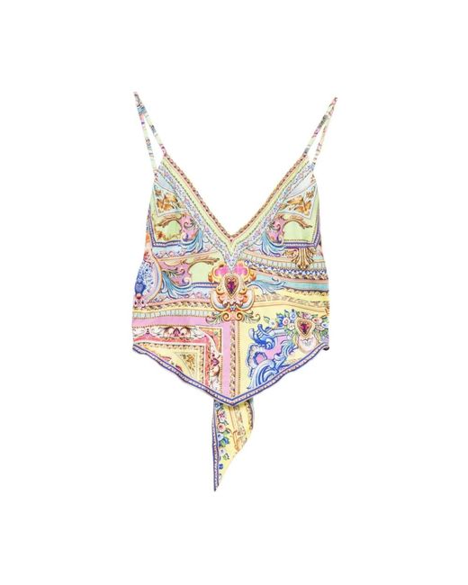 Sleeveless Tops Camilla de color Blue