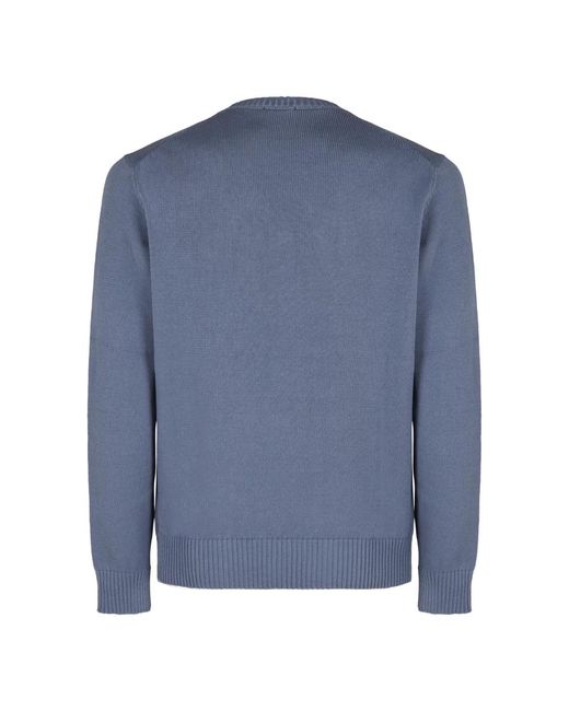 Drumohr Blue Round-Neck Knitwear for men