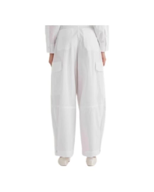 MEIMEIJ White Wide Trousers
