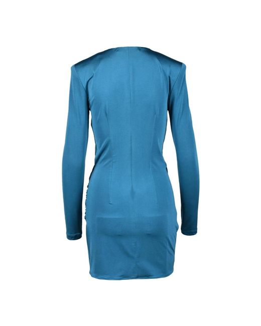 Nineminutes Kleedjes ,Blauw ,Polyester Elegante Damesjurk Polyester Mix in het Blue