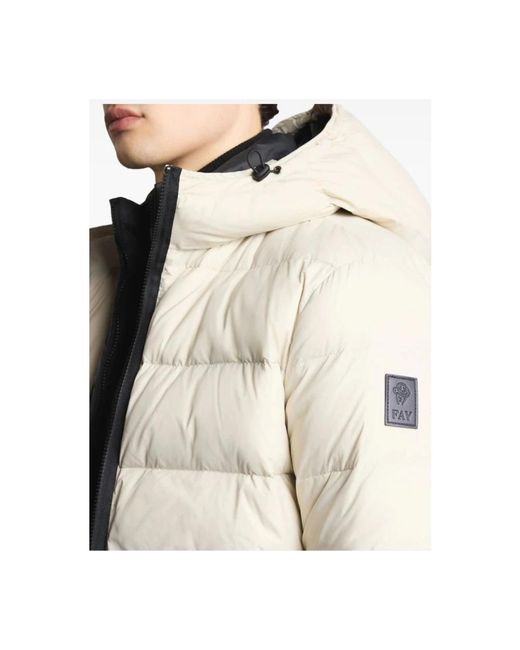 Winter Jackets di Fay in Natural da Uomo