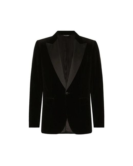 Dolce & Gabbana Black Blazers for men