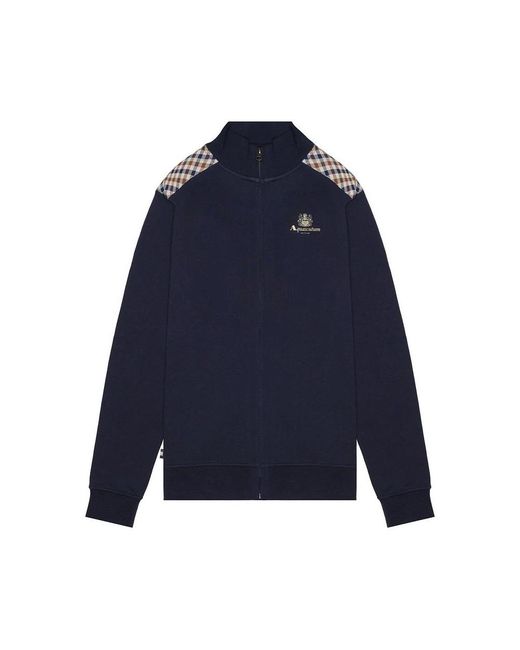 Aquascutum Blue Zip-Throughs for men