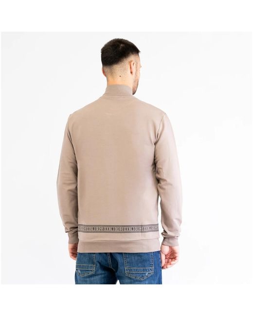 Bikkembergs Hoodies & Sweatvesten ,Bruin ,Katoen Stedelijke Jas Voor Mannen in het Natural voor heren