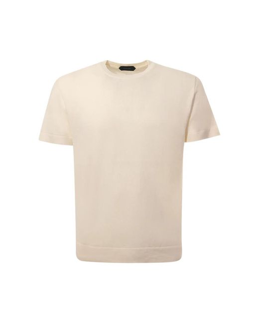 Zanone Natural T-Shirts for men