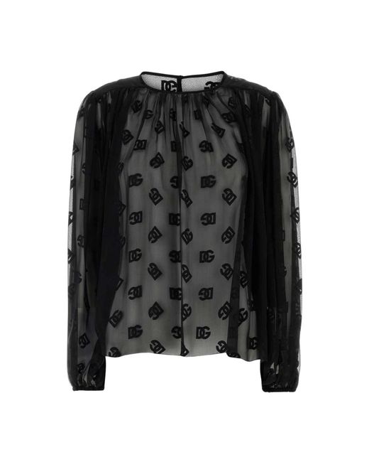 Dolce & Gabbana Black Blouses