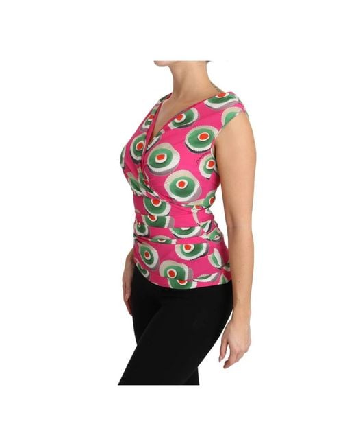 Dolce & Gabbana Red Dolce Gabbana Tsh3120 Sleeveless Top