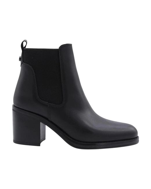 Alpe Black Heeled Boots