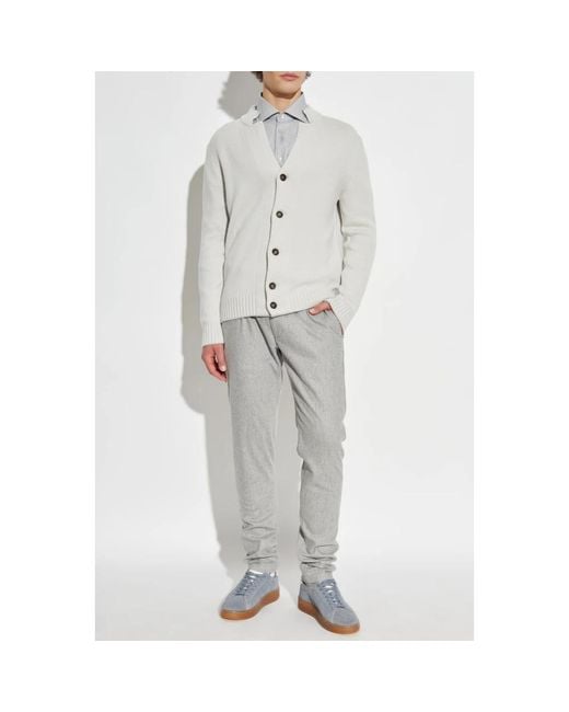 Eleventy White Cardigans for men