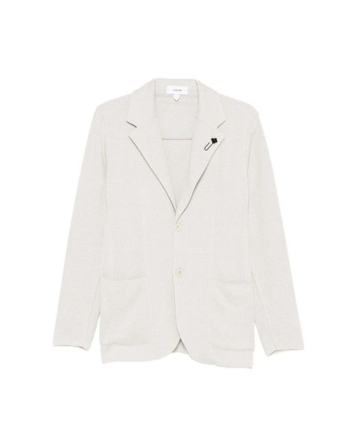 Lardini Tweeknoops Blazer in het White voor heren