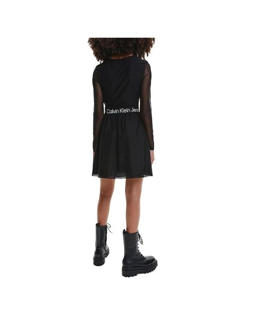 Calvin Klein Black Short Dresses