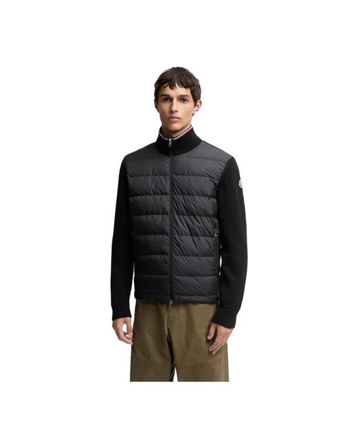 Cardigans di Moncler in Black da Uomo