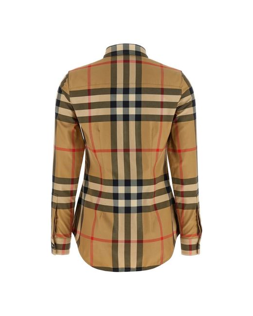 Burberry Lapwing Katoenen Twill Overhemd in het Green