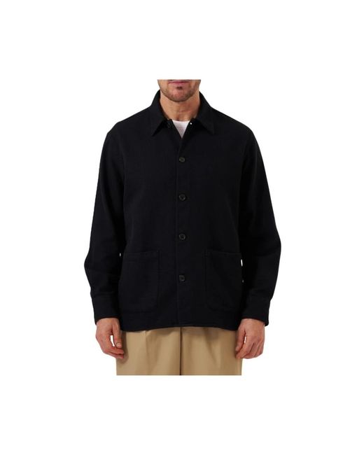Universal Works Travail Overshirt in het Black voor heren