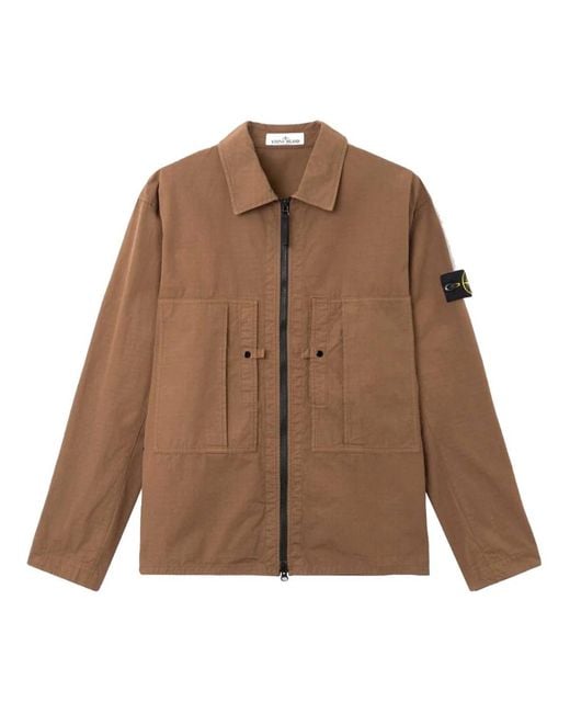 Stone Island Brown Light Jackets for men