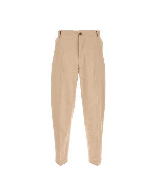 Maison Kitsuné Broeken ,Katoen Katoenen Broek in het Natural voor heren