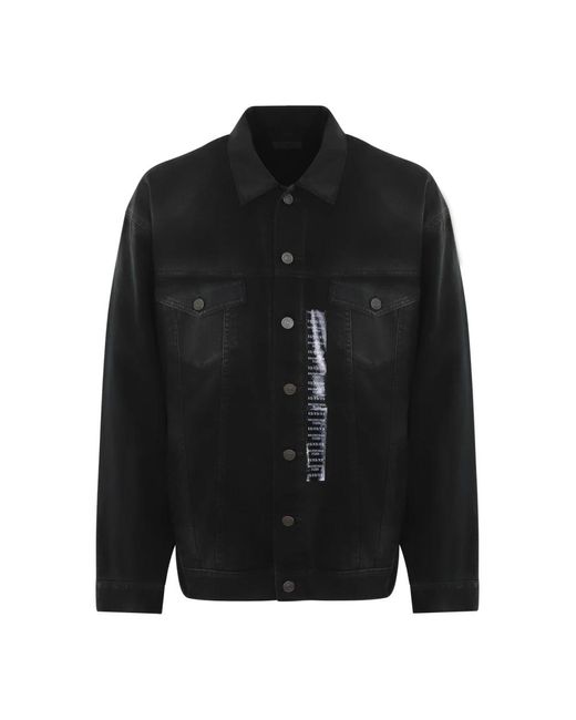 Balenciaga Black Denim Jackets for men