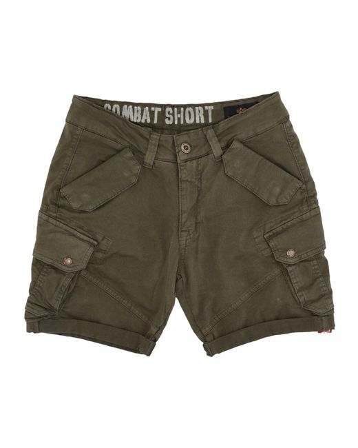 Alpha Industries Casual Shorts in Green für Herren