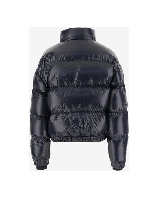 Ienki Ienki Jassen ,Zwart ,Nylon Apres Ski Cool Down Jack Met Glitter in het Blue