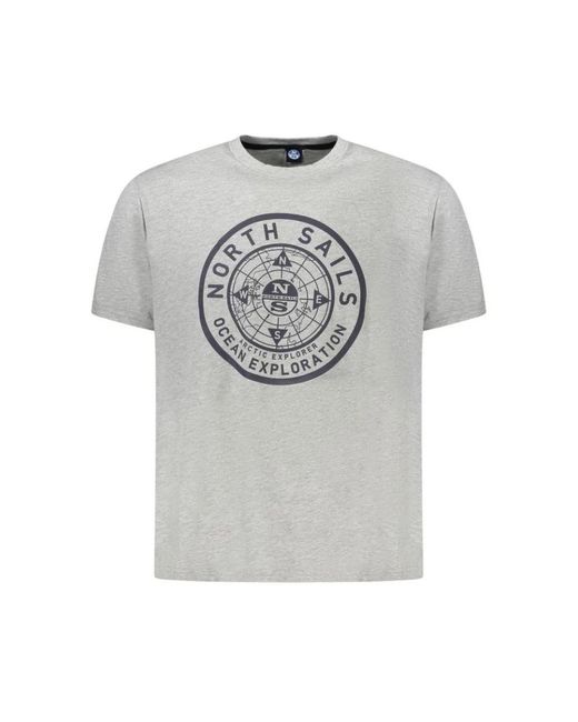 North Sails Gray T-Shirts for men