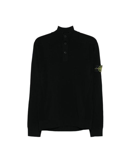 Turtlenecks Stone Island de hombre de color Black