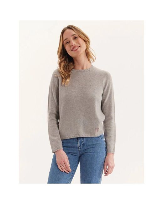 Round-Neck Knitwear Ines De La Fressange Paris en coloris Gray
