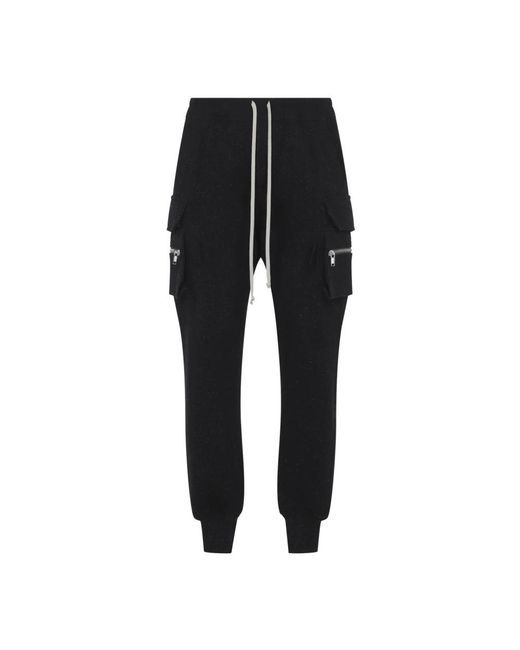 Rick Owens Black Sweatpants for men