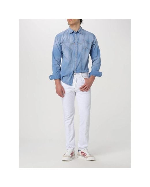 Denim Shirts DSquared² pour homme en coloris Blue